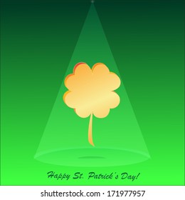 Clover background for Happy St. Patrick's Day - holiday's concept