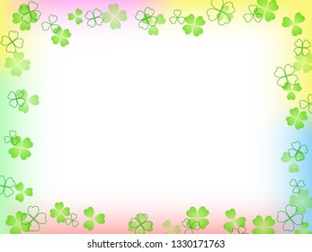 Clover background image,colorful