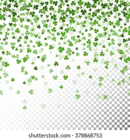 Clover background isolated, vector