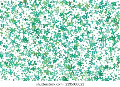 Clover background. Clover leaf, St. Patrick day vector background