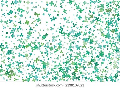 Clover background. Clover leaf, St. Patrick day vector background