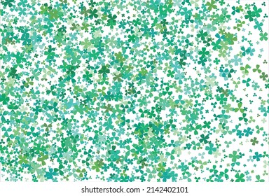 Clover background. Clover leaf, St. Patrick day vector background
