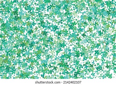 Clover background. Clover leaf, St. Patrick day vector background