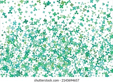 Clover background. Clover leaf, St. Patrick day vector background