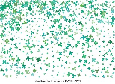 Clover background. Clover leaf, St. Patrick day vector background