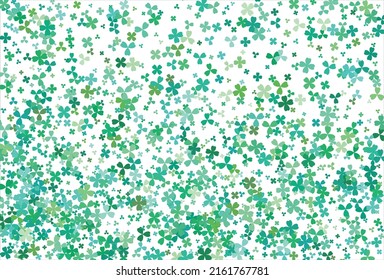 Clover background. Clover leaf, St. Patrick day vector background