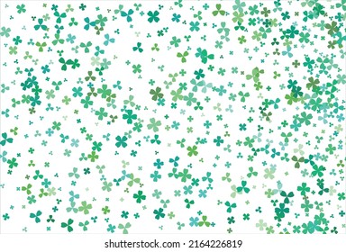 Clover background. Clover leaf, St. Patrick day vector background
