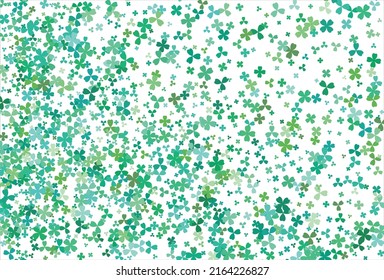 Clover background. Clover leaf, St. Patrick day vector background