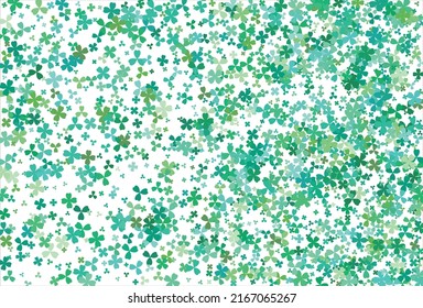 Clover background. Clover leaf, St. Patrick day vector background