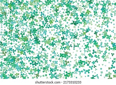 Clover background. Clover leaf, St. Patrick day vector background