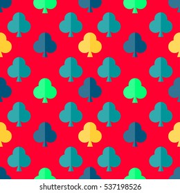 Clover background seamless vector