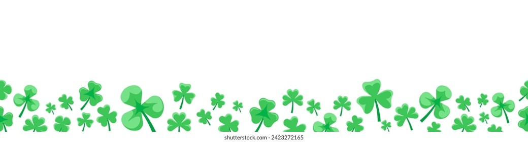 Hintergrund. Shamrock-Hintergrund. St. Patrick Day.