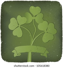 Clover background for St. Patrick's Day. EPS10