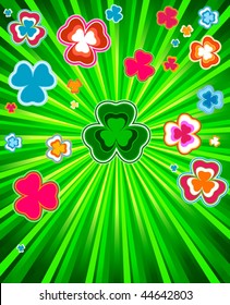 clover background for the St. Patrick's Day