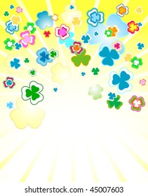 clover background for the St. Patrick's Day