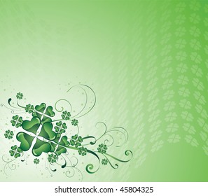 clover background for the St. Patrick's Day