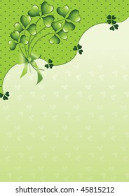 clover background for the St. Patrick's Day
