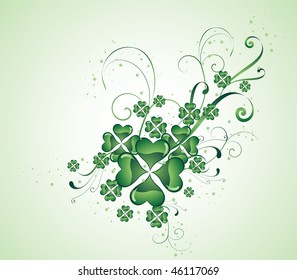  clover background for the St. Patrick's Day