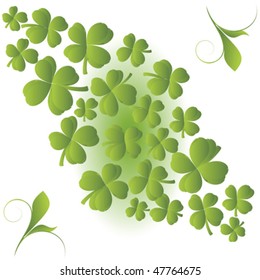 Clover background for St. Patrick's Day