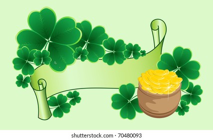 clover background for the St. Patrick's Day