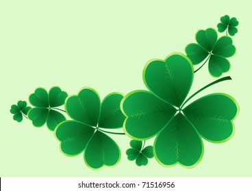 clover background for the St. Patrick's Day