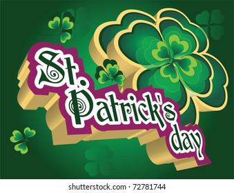 clover background for the St. Patrick's Day