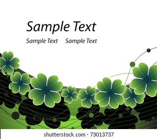 Clover background to st. Patrick's day