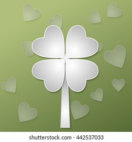Clover background vector