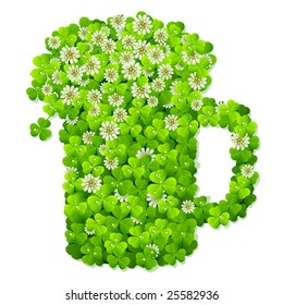 Clover beer mug