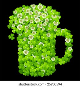 Clover beer mug