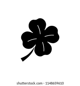 Clover of black icon