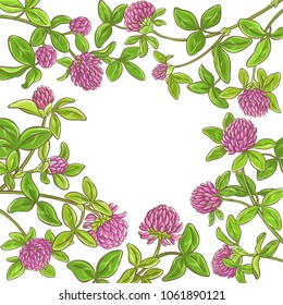 clover branch vector frame