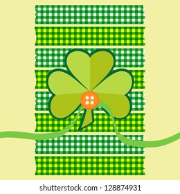 clover card scrapbook style