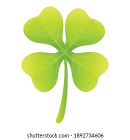 Clover celtic icon. Cartoon of clover celtic vector icon for web design isolated on white background