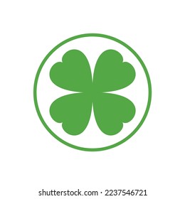 clover circle logo icon template