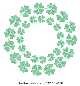 clover circles on white background