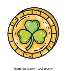 clover coin saint patrick day