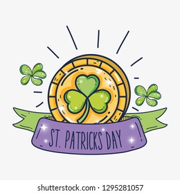 clover coin to st patrick celebration event