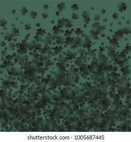 Clover is a confetti which consist of many isolated elements. Stylish and beautiful clover. Can be used as poster, border, background, wallpaper, card and etc
