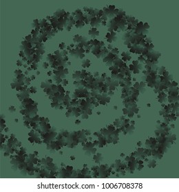 Clover is a confetti which consist of many isolated elements. Stylish and beautiful clover. Can be used as poster, border, background, wallpaper, card and etc