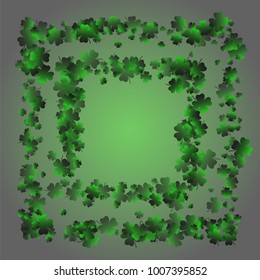 Clover is a confetti which consist of many isolated elements. Stylish and beautiful clover. Can be used as poster, border, background, wallpaper, card and etc