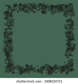 Clover is a confetti which consist of many isolated elements. Stylish and beautiful clover. Can be used as poster, border, background, wallpaper, card and etc