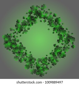 Clover is a confetti which consist of many isolated elements. Stylish and beautiful clover. Can be used as poster, border, background, wallpaper, card and etc