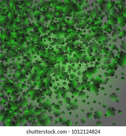 Clover is a confetti which consist of many isolated elements. Stylish and beautiful clover. Can be used as poster, border, background, wallpaper, card and etc