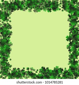 Clover is a confetti which consist of many isolated elements. Stylish and beautiful clover. Can be used as poster, border, background, wallpaper, card and etc