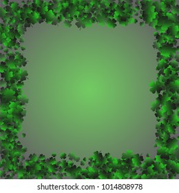 Clover is a confetti which consist of many isolated elements. Stylish and beautiful clover. Can be used as poster, border, background, wallpaper, card and etc