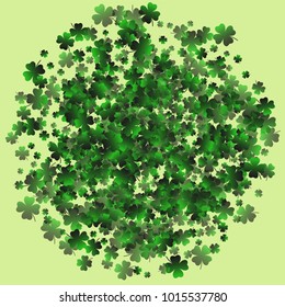 Clover is a confetti which consist of many isolated elements. Stylish and beautiful clover. Can be used as poster, border, background, wallpaper, card and etc