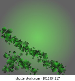 Clover is a confetti which consist of many isolated elements. Stylish and beautiful clover. Can be used as poster, border, background, wallpaper, card and etc