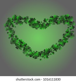 Clover is a confetti which consist of many isolated elements. Stylish and beautiful clover. Can be used as poster, border, background, wallpaper, card and etc