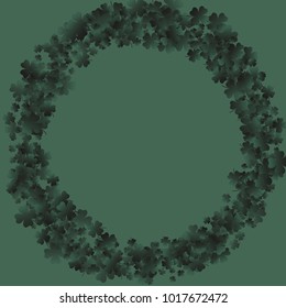 Clover is a confetti which consist of many isolated elements. Stylish and beautiful clover. Can be used as poster, border, background, wallpaper, card and etc